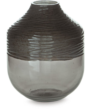 Harpwick Vase Iridescent Gray