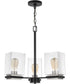 Crossroads 3-Light Chandelier Matte Black