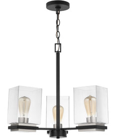 Crossroads 3-Light Chandelier Matte Black