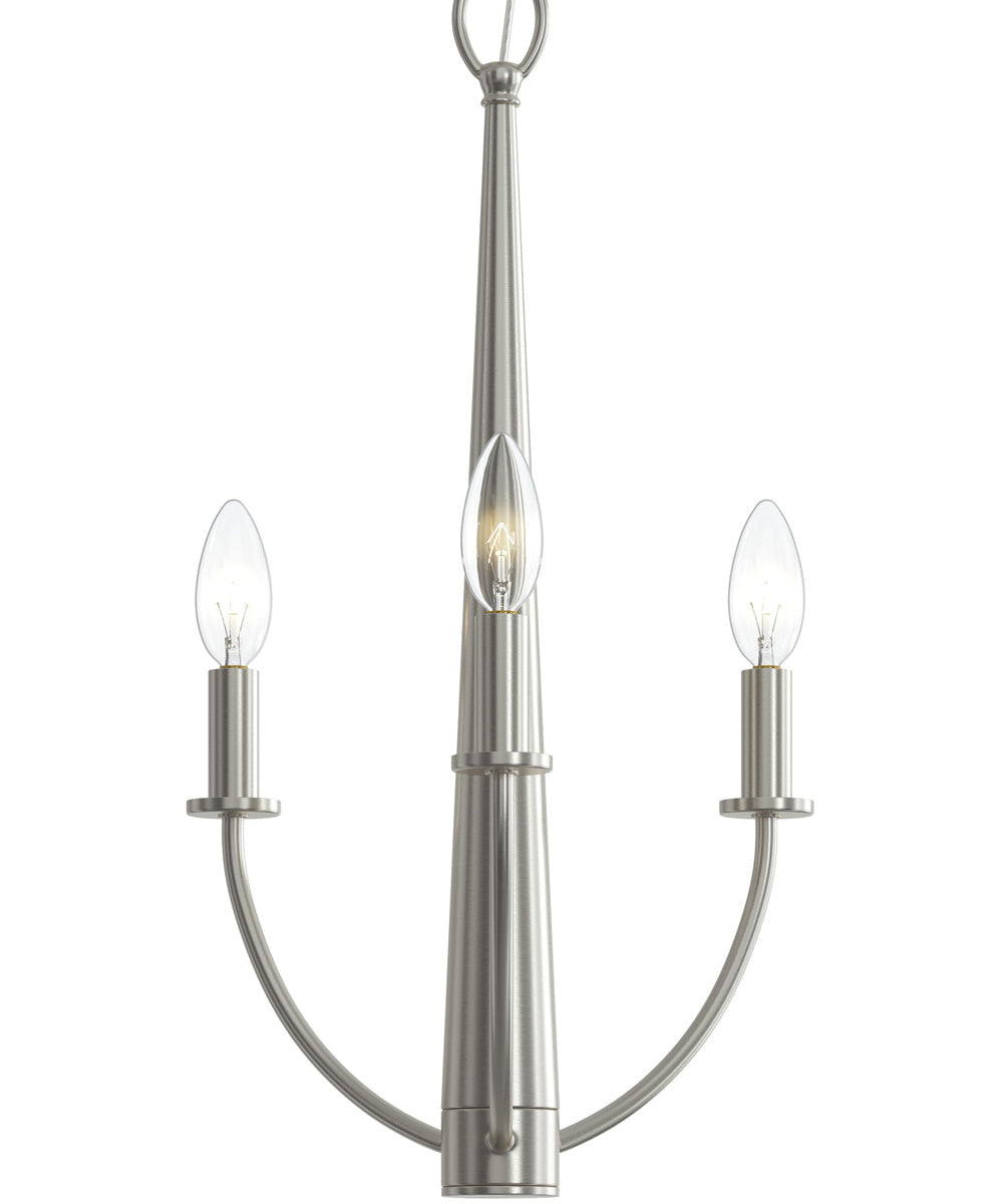 Jheni 3-Light Chandelier Brushed Nickel