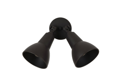 Flood Light 2-Light Outdoor Lighting Dark Textured Bronze
