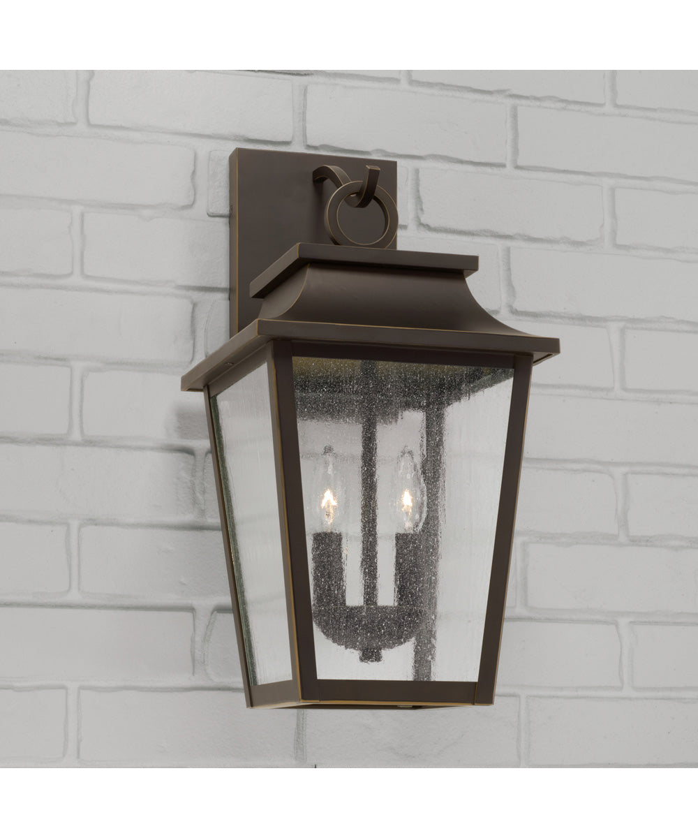 Chandler 2-Light Outdoor Wall-Lantern Oiled Bronze