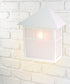 11"H Artisan 1-Light Textured White Pocket Outdoor Wall Light
