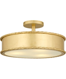 Mara 3-light Semi Flush Mount Gold Leaf