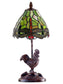Callico Rooster 15 Inch Tall Handmade Tiffany Accent Table Lamp