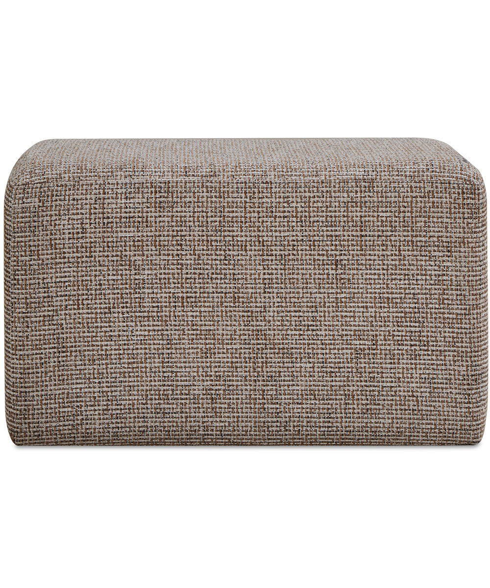 Kelce Woven Checkered Ottoman