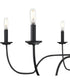 Canebrake 6-Light Chandelier Light Matte Black