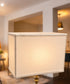 7"W x 9"H Rectangular Drum Lampshade White