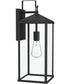 Cantley Extra Large Outdoor Wall Lantern with Clear Glass Panels Matte Black