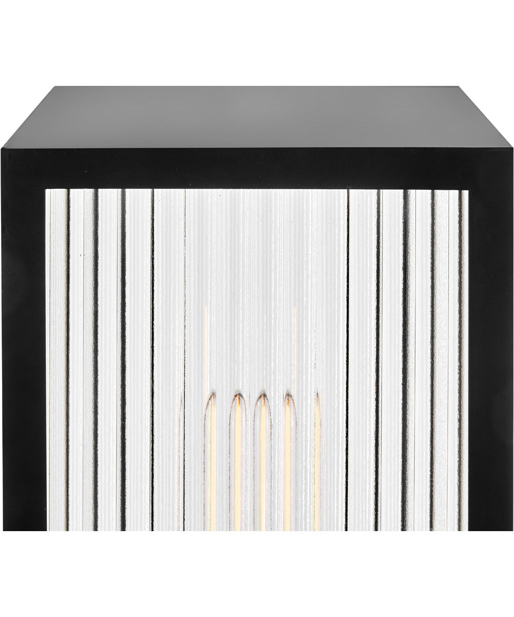 Torrent 1-Light Medium Post Mount Lantern in Black