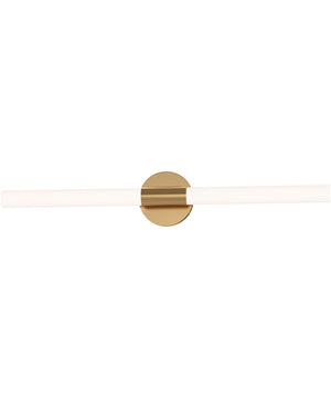 Tubi 30 inch 5CCT LED Bath Bar Natural Aged Brass