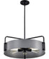 Altos 5-Light Pendant Matte Gray