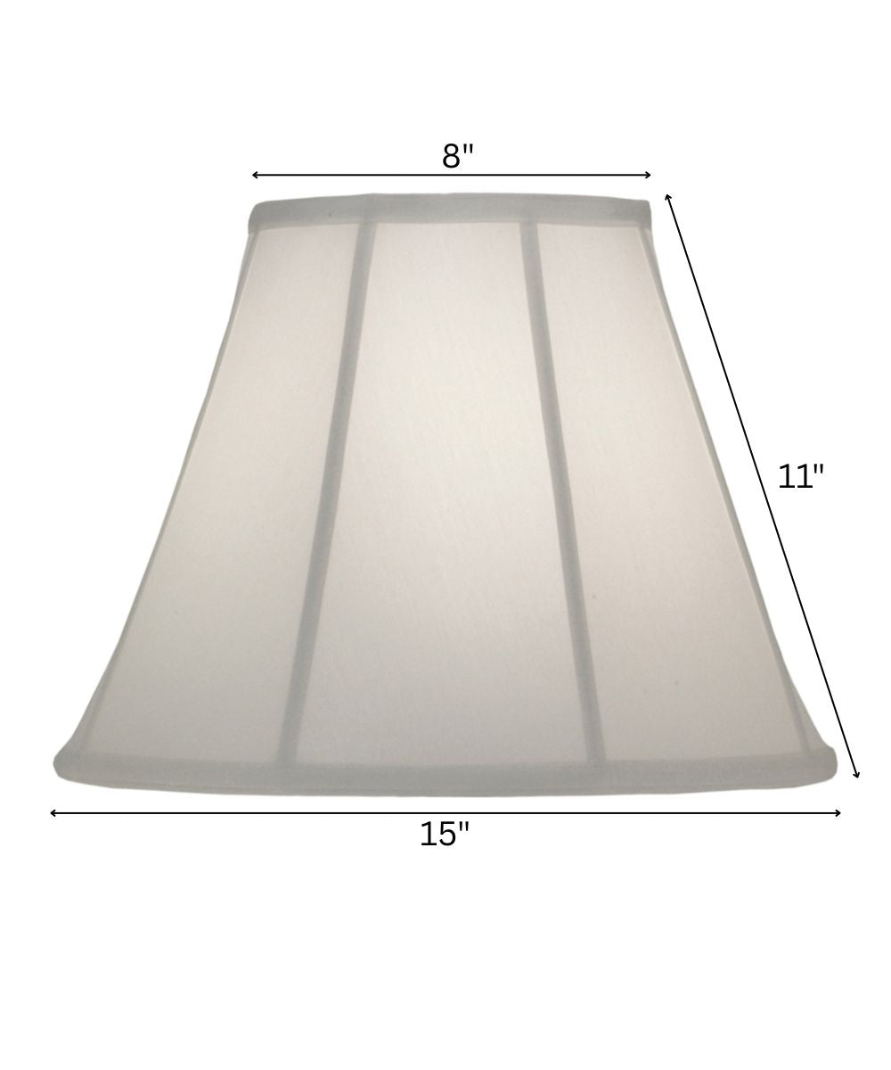 8x15x11 Oyster Silksheen Empire Softback Lampshade