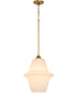 Stewart Pendant Brushed Brass