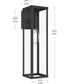 Ryle 1-Light Extra Large Wall Lantern with Clear Glass Panels Matte Black