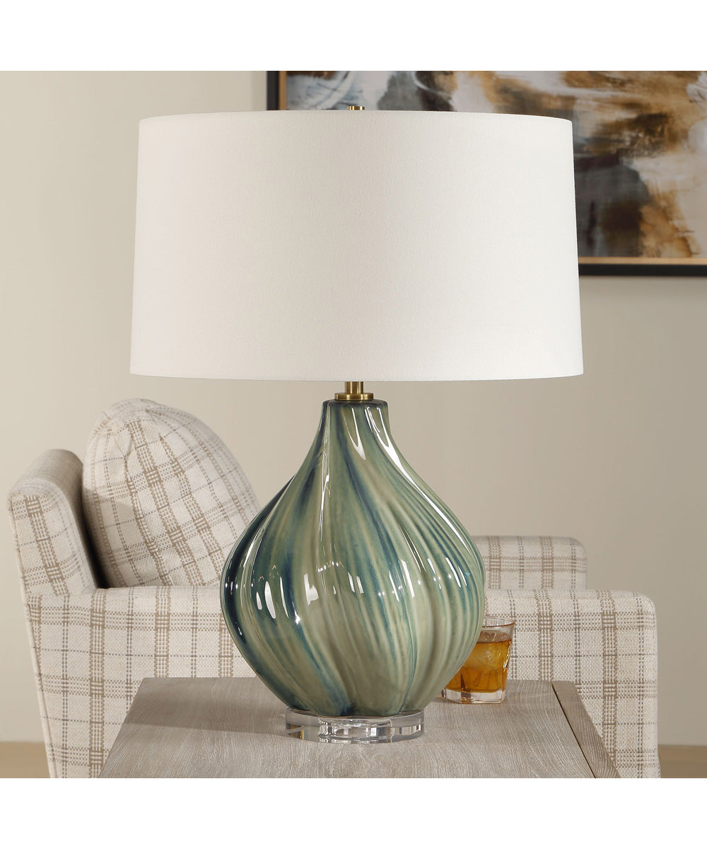 Tausha Green Table Lamp