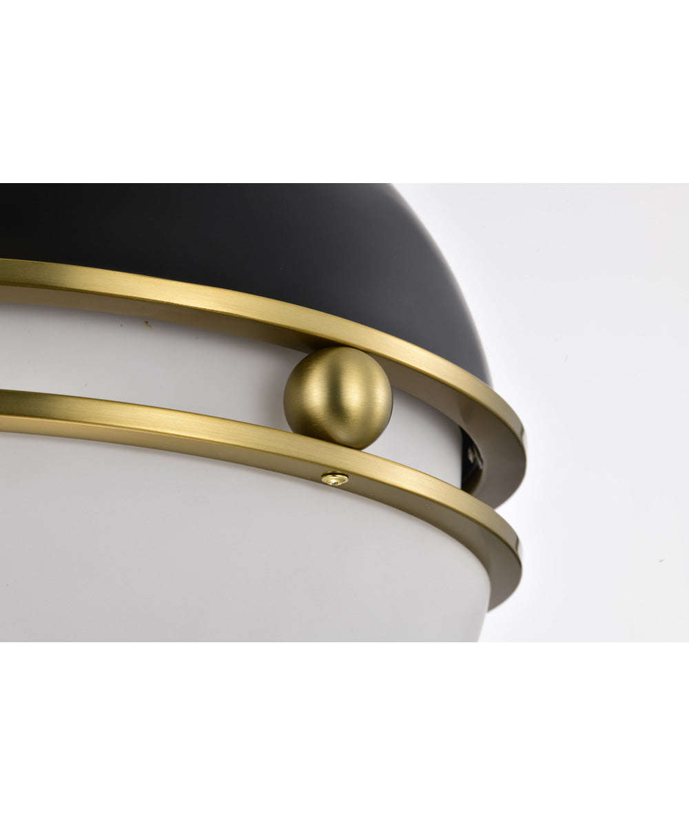 Everton 2-Light Pendant Matte Black