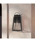 Hedry Medium Outdoor Wall Lantern with Clear Glass Panels Matte Black