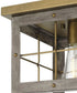 Hedgerow 1-Light 11"w Flush Mount Ceiling Light Fixture Aged Oak Farmhouse Indoor by Progress