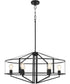 Tobin 6-light Pendant Matte Black