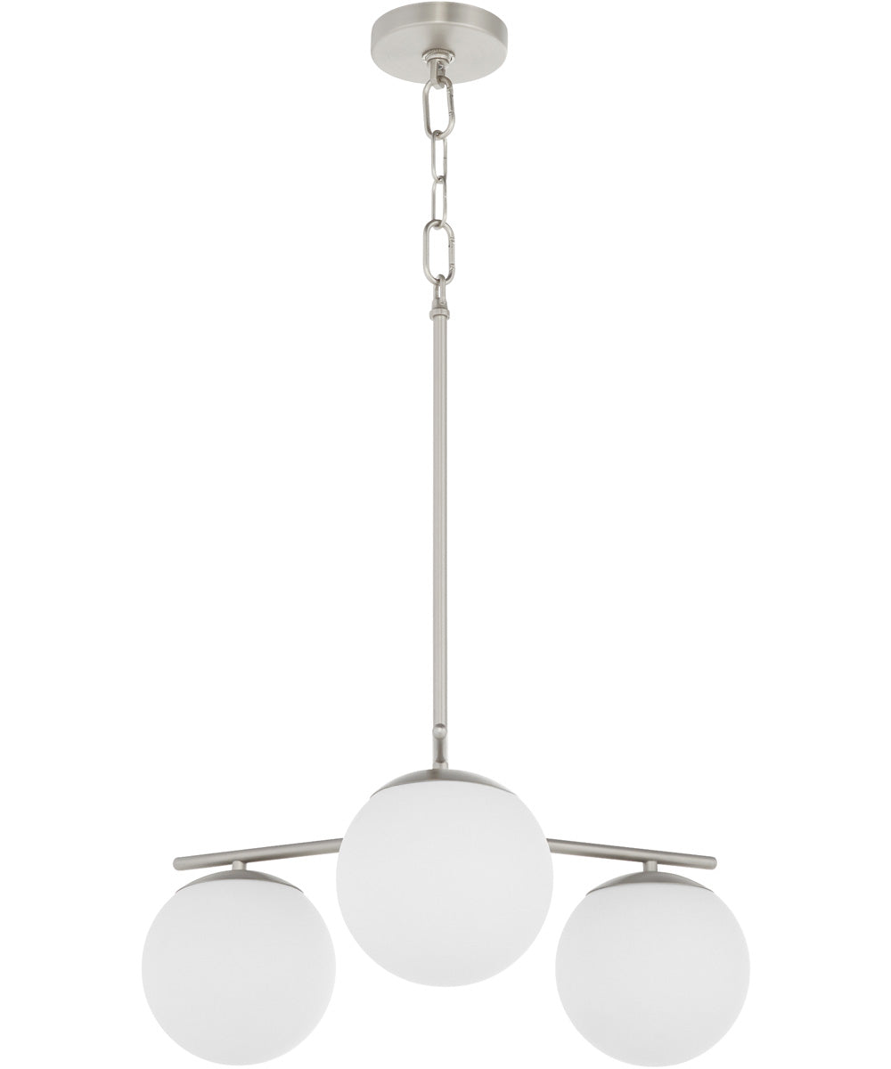 Jasper 3-light Chandelier Satin Nickel