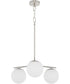 Jasper 3-light Chandelier Satin Nickel