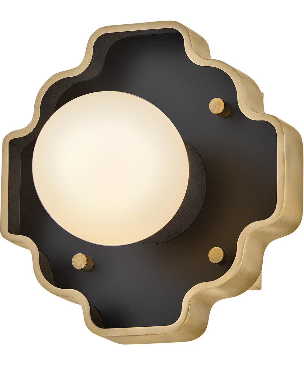 Howe 1-Light Small Single Light Sconce in Gloss Black