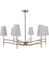 Astor 6-Light Lighting Satin Brass