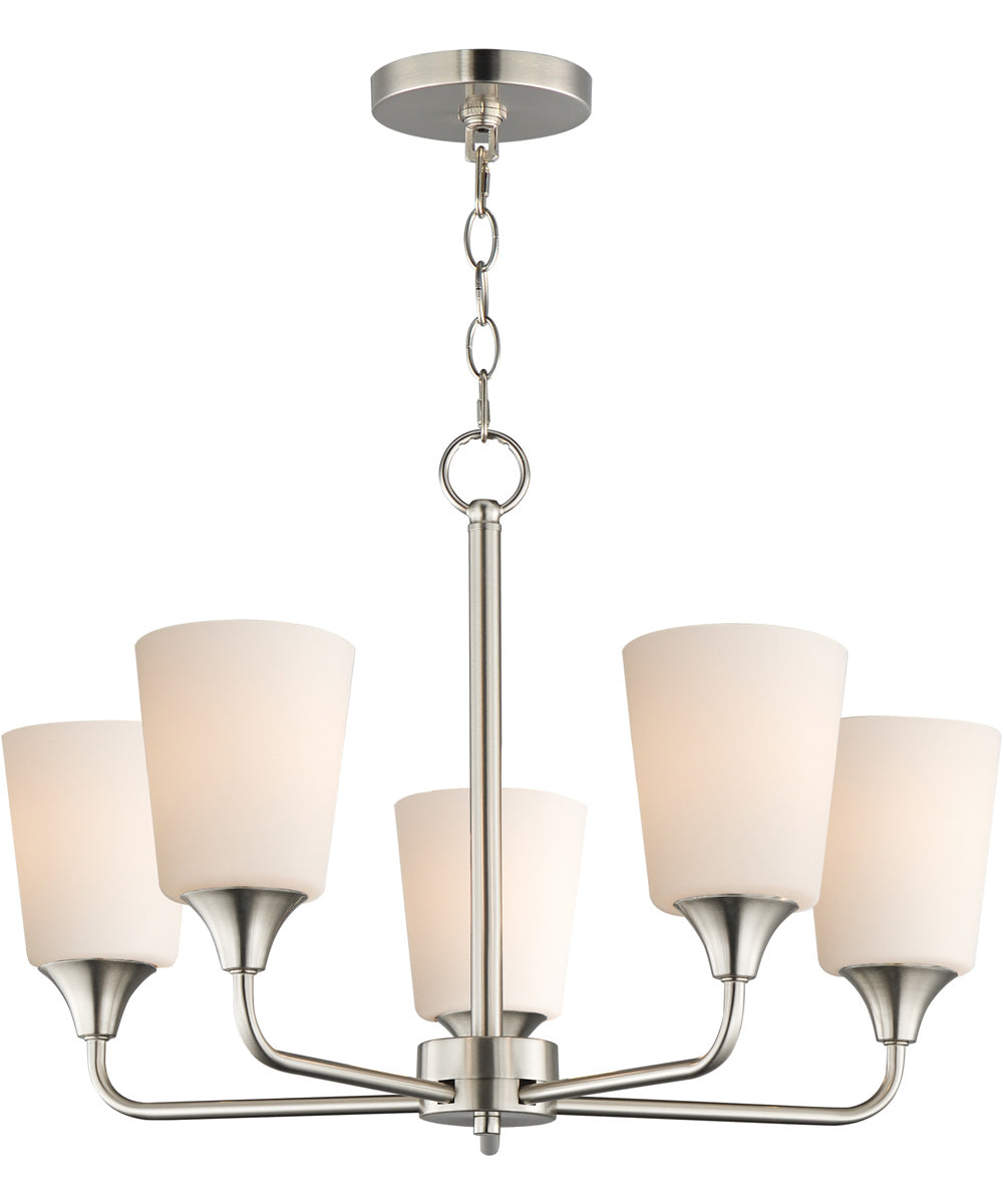 Hudson 5-Light Chandelier Satin Nickel