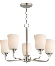 Hudson 5-Light Chandelier Satin Nickel