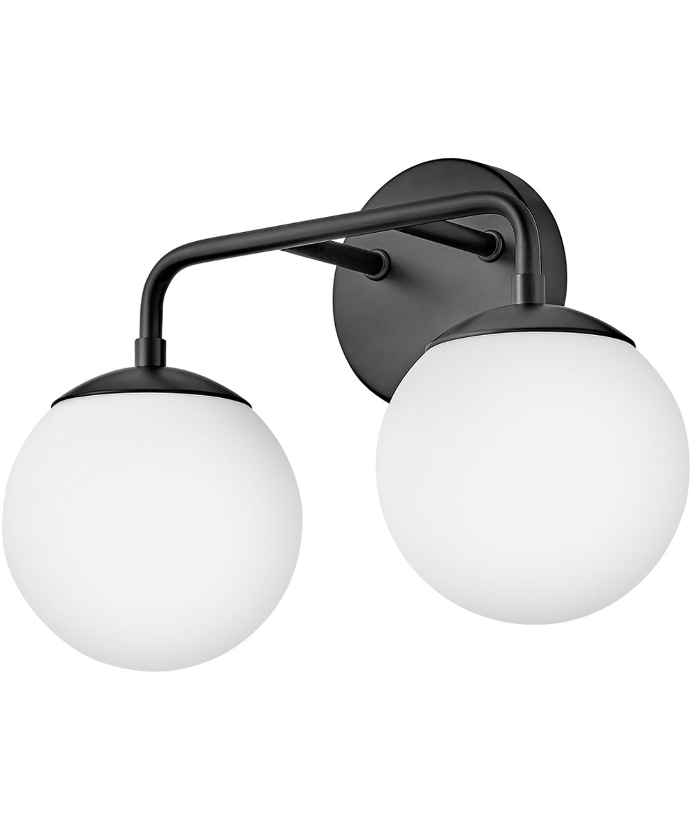 Julep 2-Light Small Two Light Vanity in Black