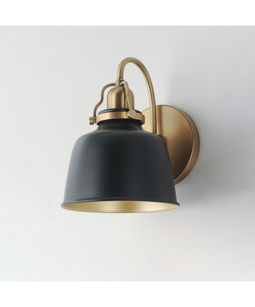 Hollis 1-Light Sconce Natural Aged Brass