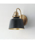 Hollis 1-Light Sconce Natural Aged Brass