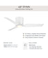 Rynn 48-in. 3-Blade Flush Mount Modern LED Ceiling Fan Matte White