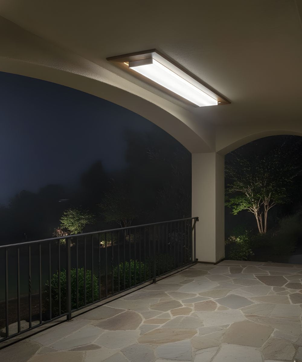 49"W Prismatic Wraparound 1-Light Integrated LED Light LightStrip Ceiling Light Fixture by RP Lighting