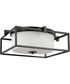 Chadwick 2-Light Black 15-3/8" Flush Mount Matte Black