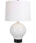 Collar Gloss White Table Lamp