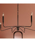 Pilar 6-Light Chandelier Matte Black