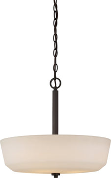 18"W Willow 4-Light Pendant Forest Bronze