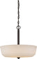 18"W Willow 4-Light Pendant Forest Bronze