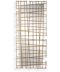 Golden Intersection Mirrored Wall Decor