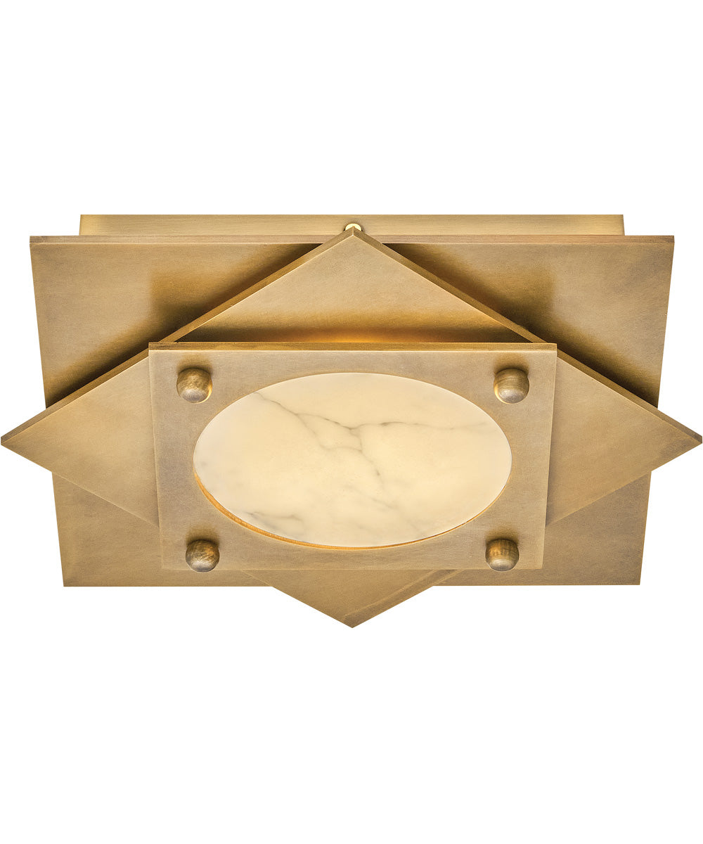Claude LED-Light Small LED Flush Mount in Heritage Brass