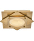 Claude LED-Light Small LED Flush Mount in Heritage Brass