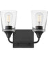 Hudson 2-Light Bath Vanity Black