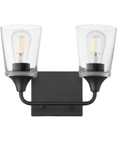Hudson 2-Light Bath Vanity Black