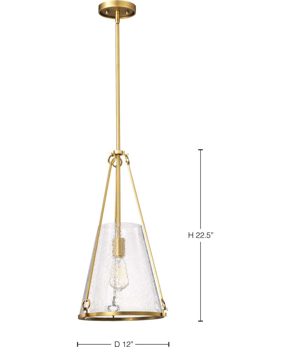 Valentine 1-Light Pendant Vintage Brass