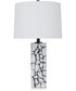 Macaria Marble Table Lamp White/Black