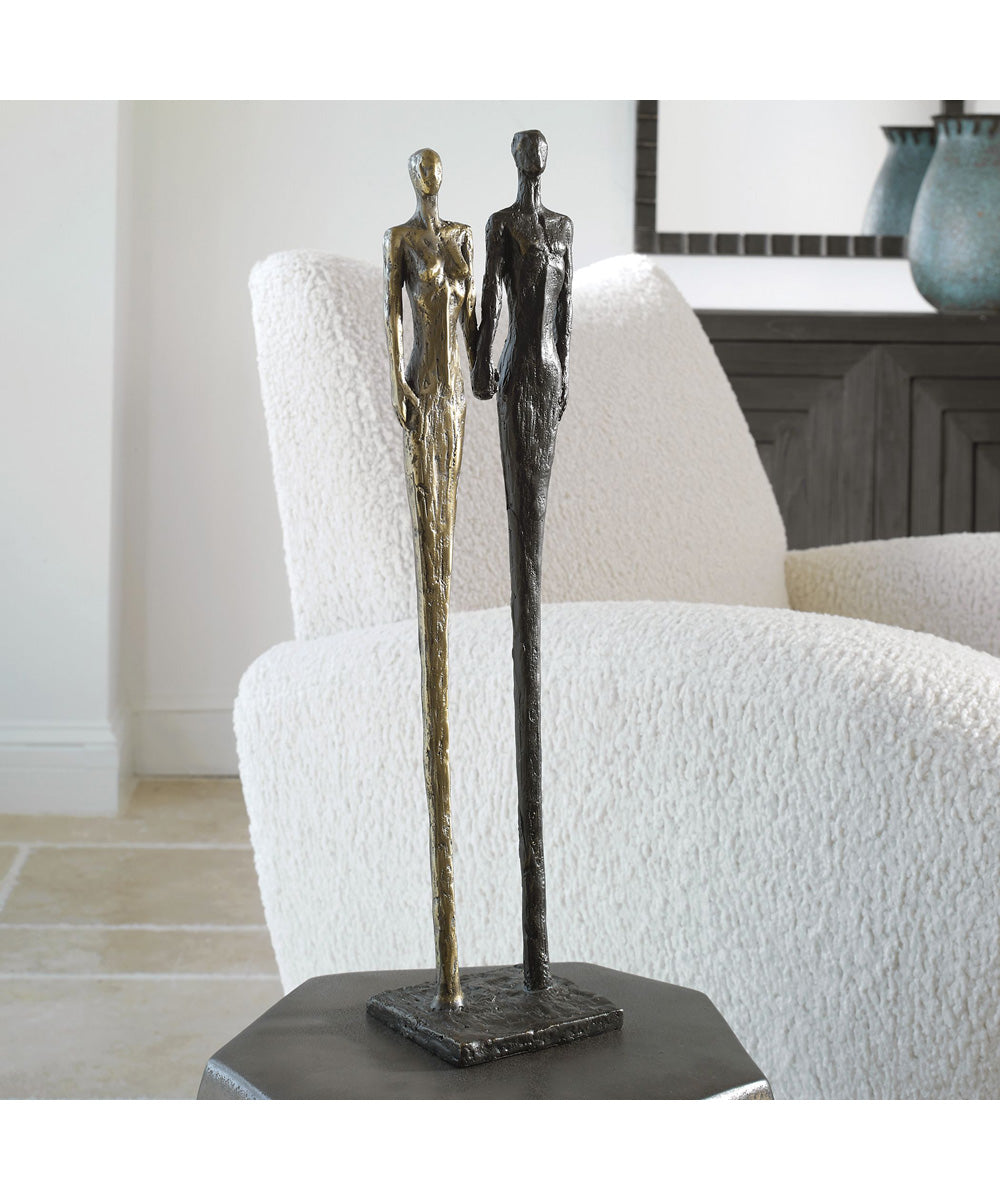 Two's Company Cast Iron Sculpture