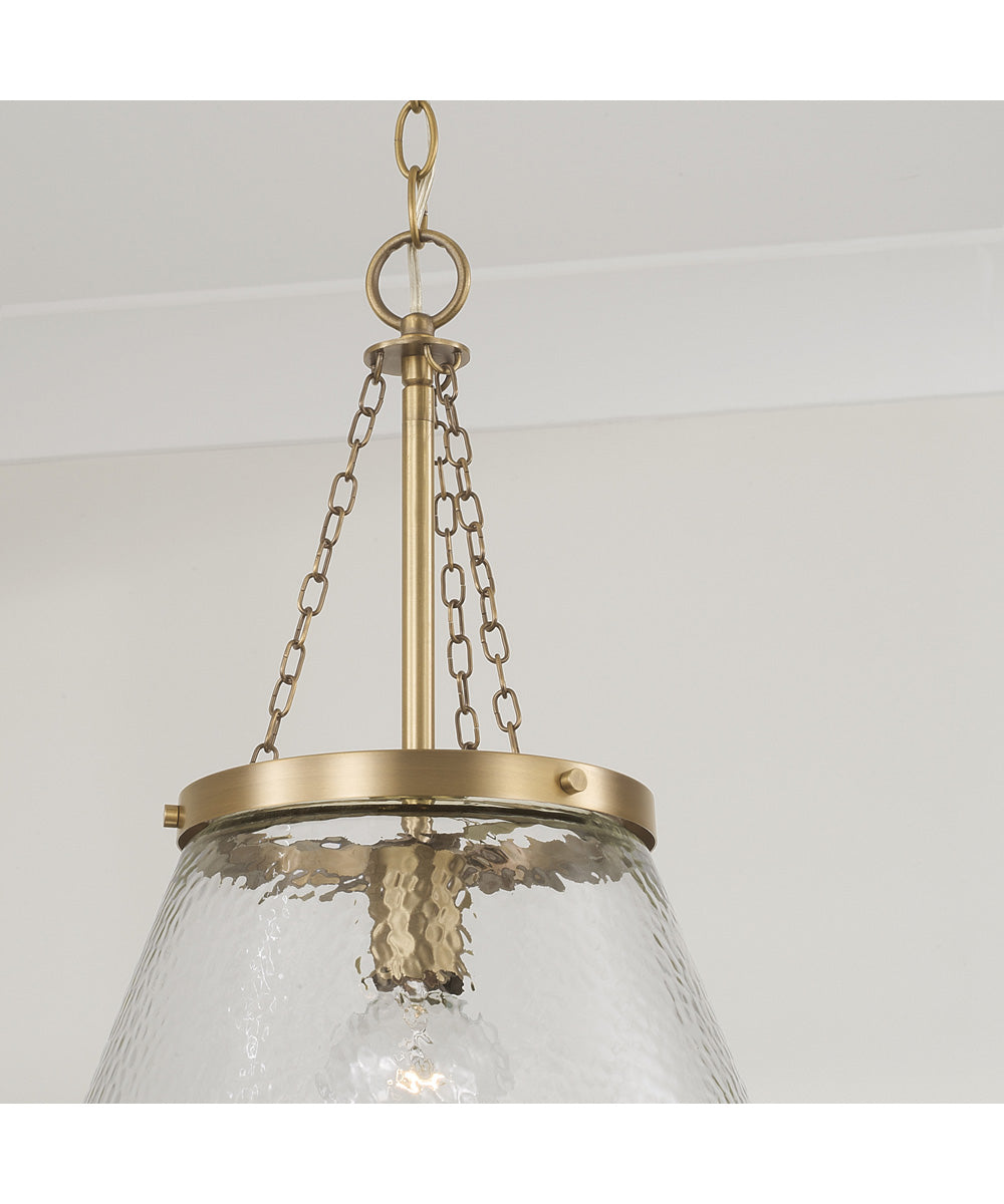 Landon 1-Light Pendant Aged Brass