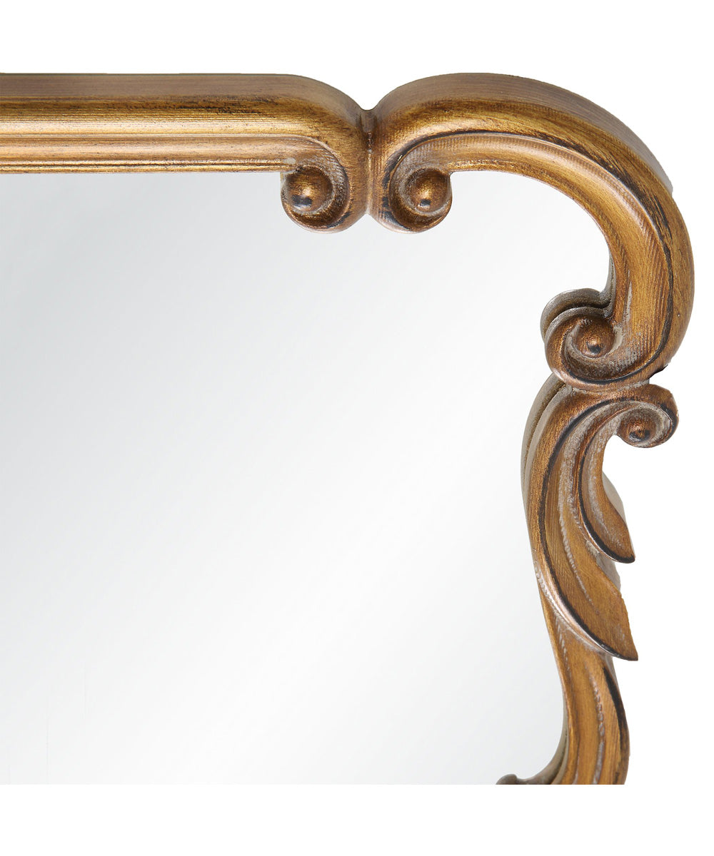 22x32" Wall Mirror in Antique Gold